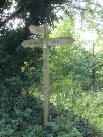 Signpost at Champs Farm