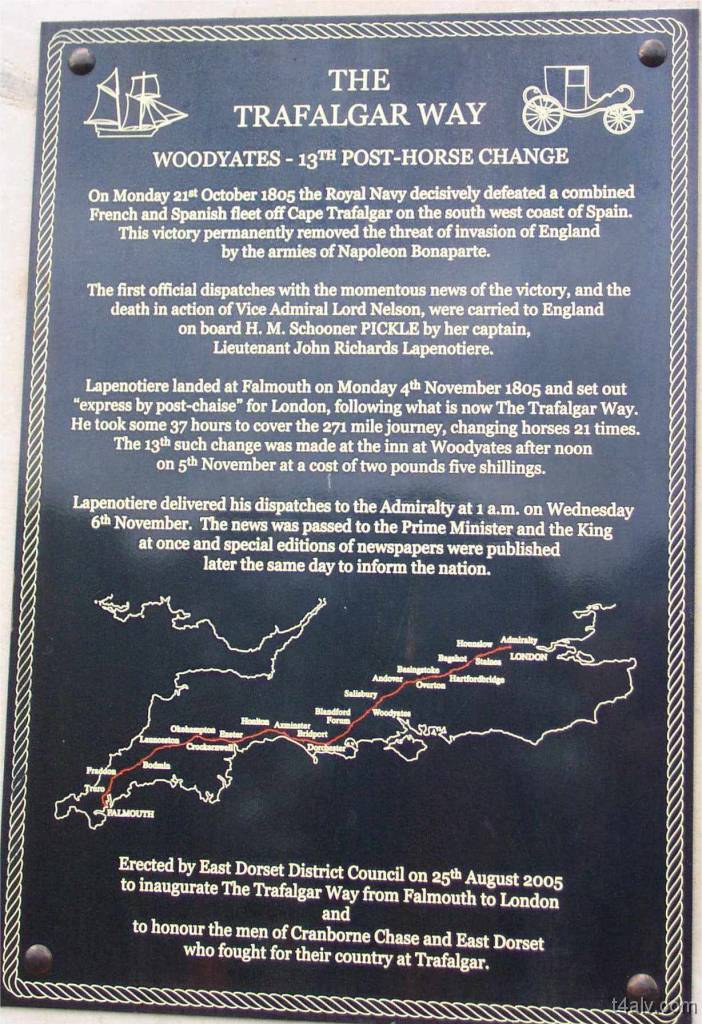 Trafalgar sign